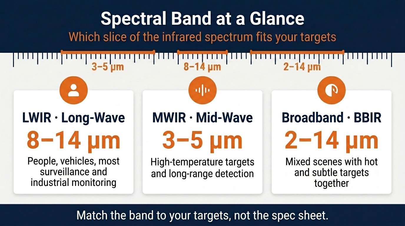 Spectral band at a glance