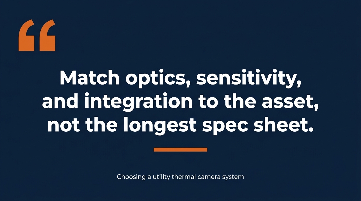 Choosing a utility thermal camera system
