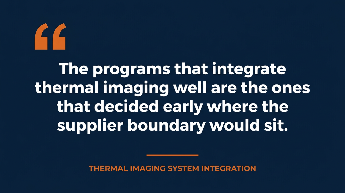 thermal imaging system integration