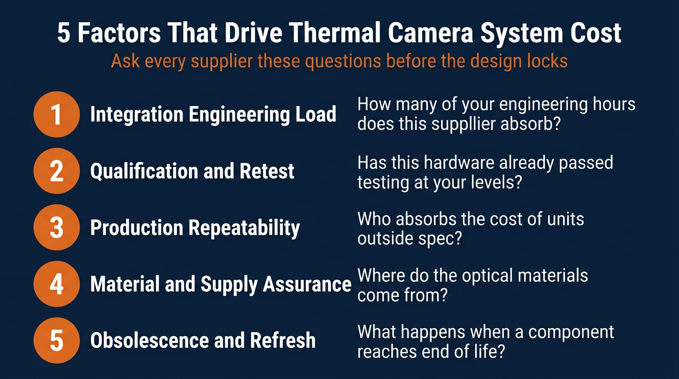 5 factors that drive thermal camera system cost