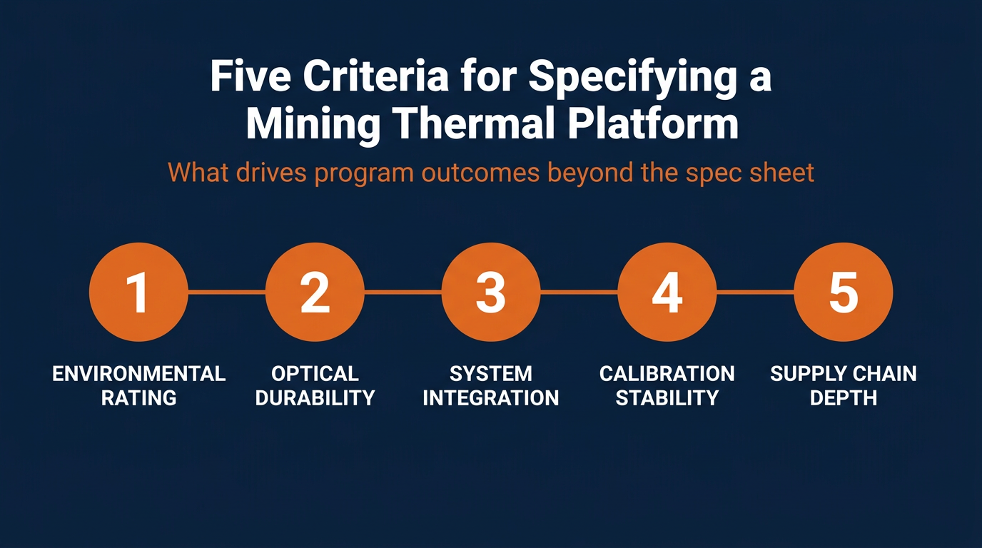 thermal imaging mining: Five criteria for specifying a mining thermal platform