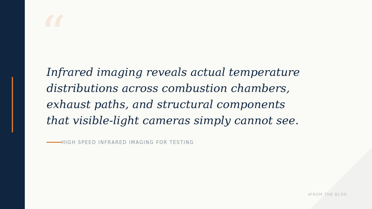 Is Infrared Testing Invasive High Speed Infrared Imaging for Testing Applications