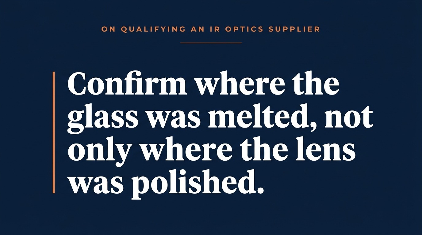 which vendors supply ir optics for defense and aerospace